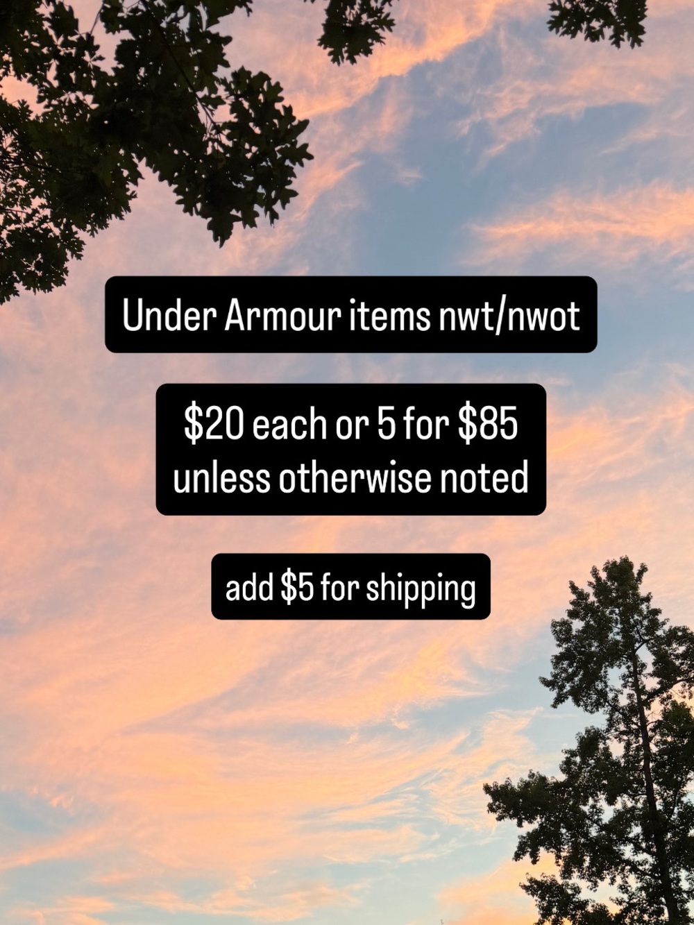 under armour nwt/nwot - bundles